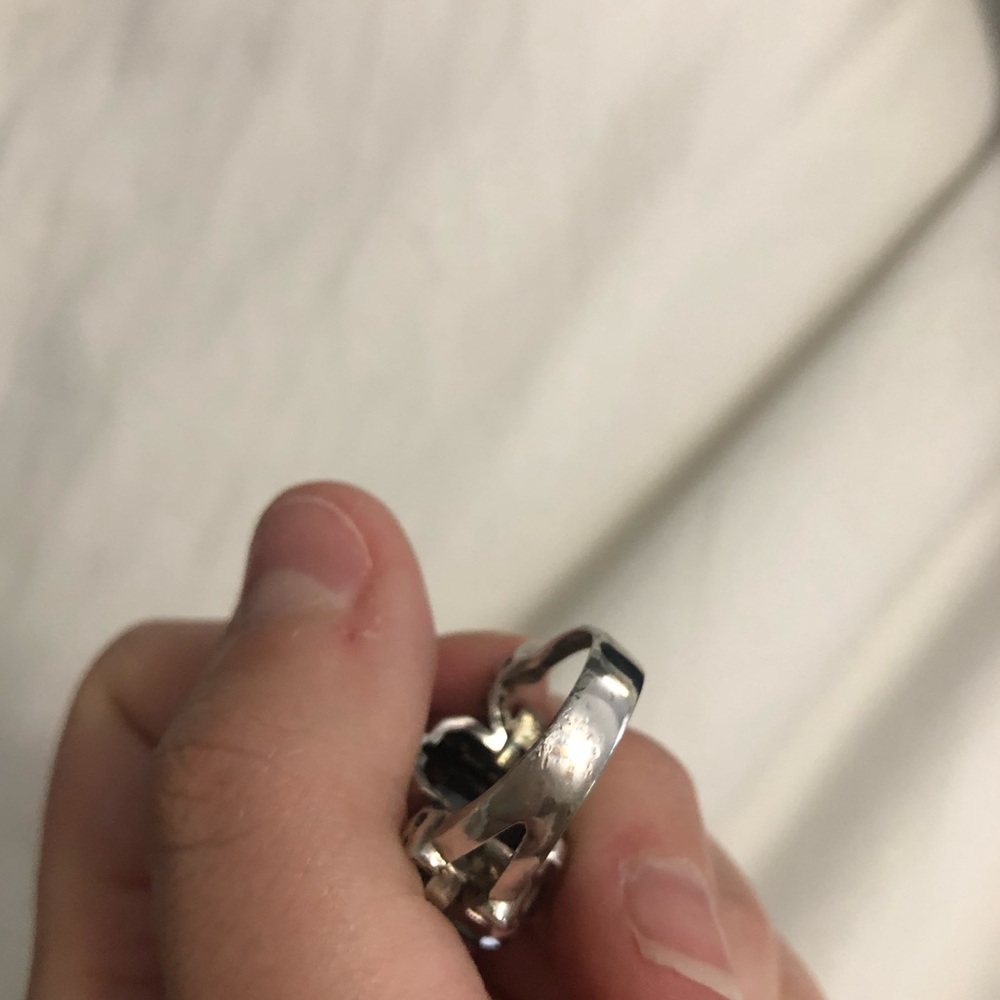 Black onyx costume ring - Picture 8 of 8